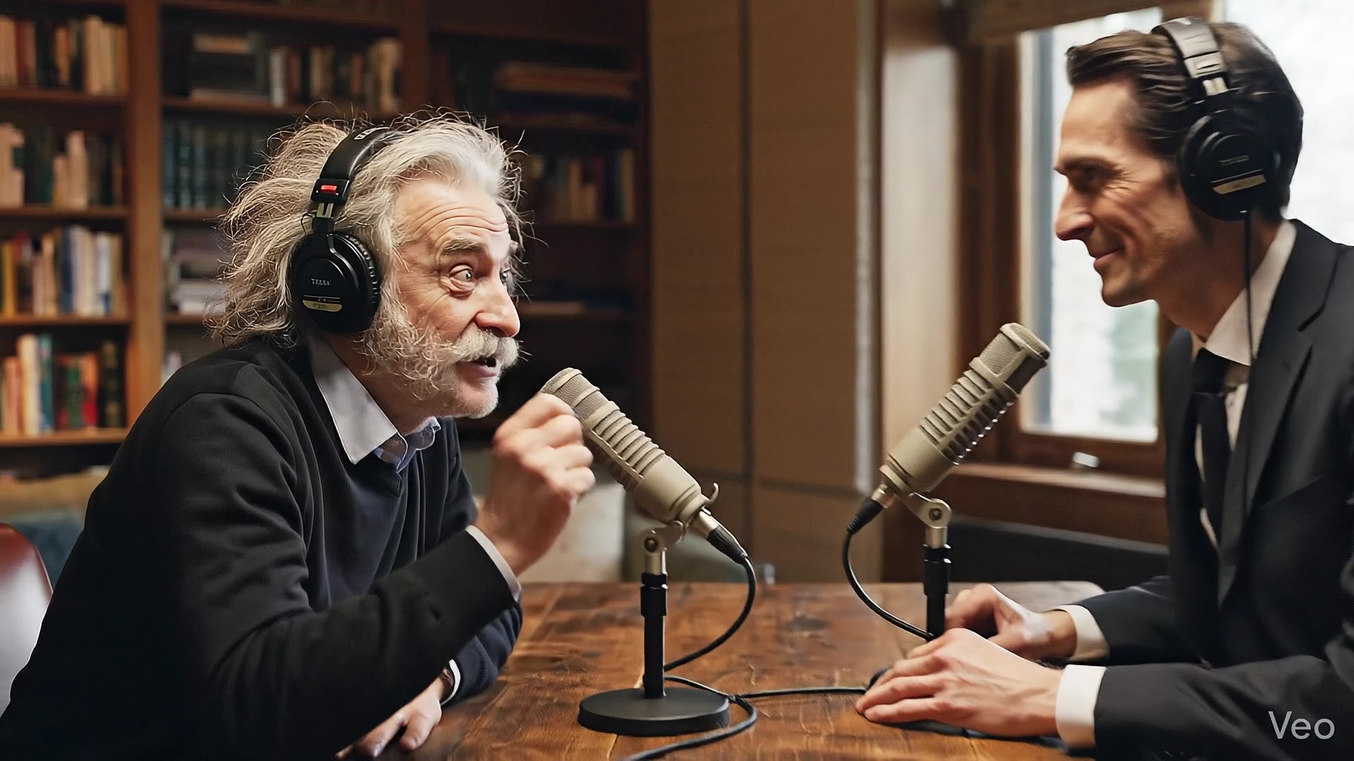 Einstein vs Tesla debate — demo preview